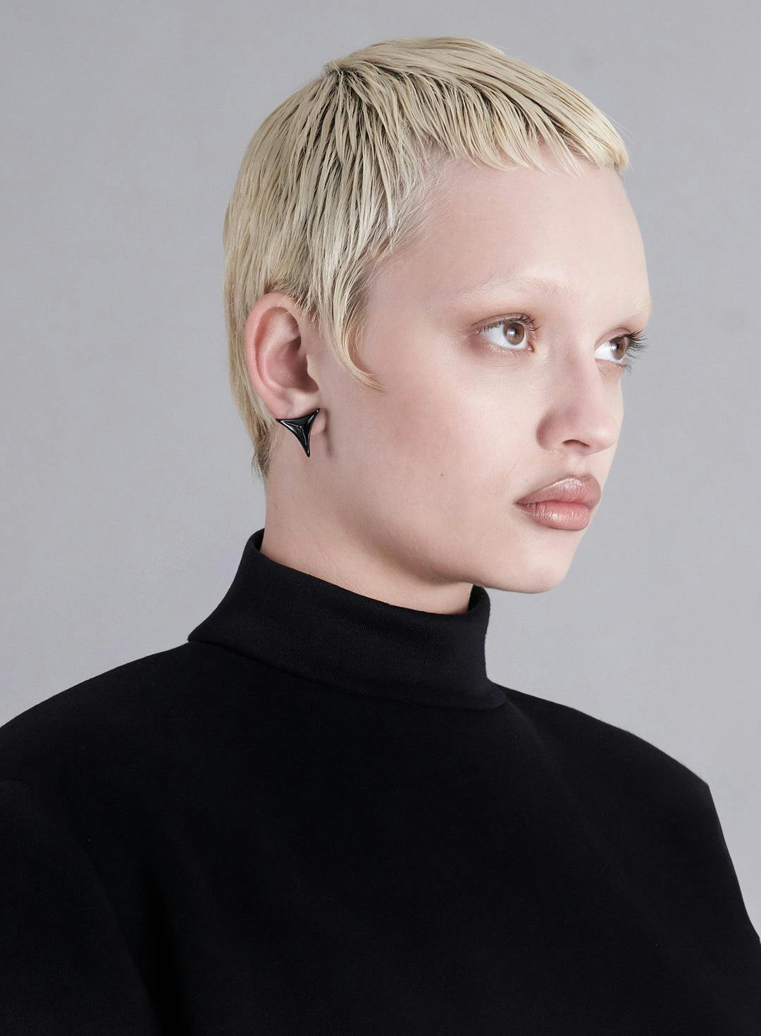 Secondary image of The Trilogy Earring Petroleum Black